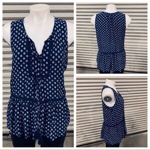 🛍️Luna Moon sleeveless blue top